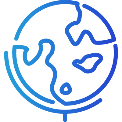 Gradient Globe Icon