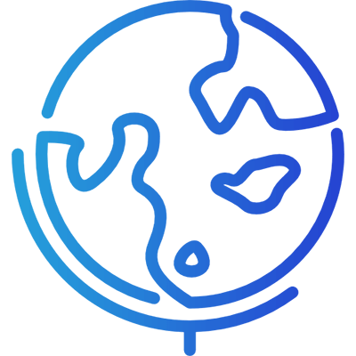 earth-globe-ico Gradient Globe Icon
