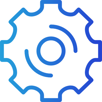 Gradient cog icon